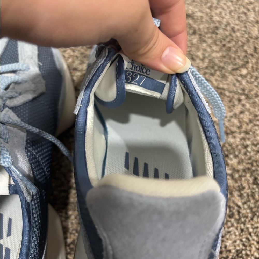 New Balance Navy and Light Blue Athletic Sneakers The Intelligence Choice 327 - Picture 7 of 7